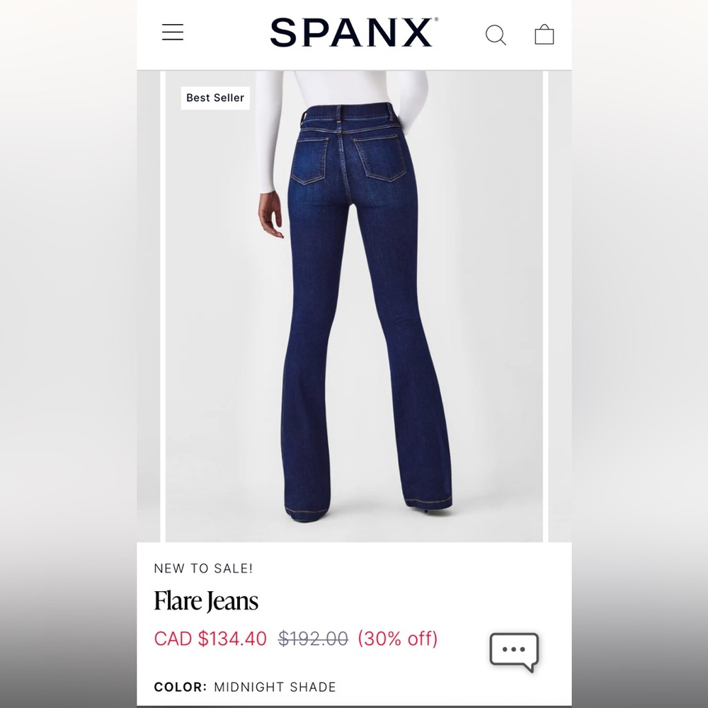 Spanx NWT high waste flare pants